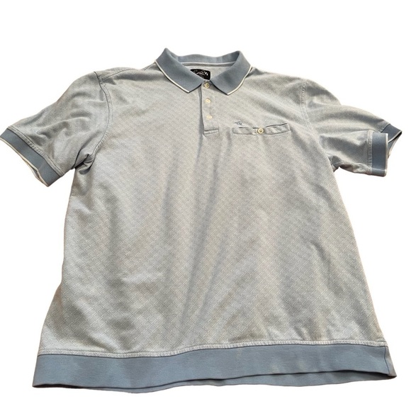 Arnold Palmer Blue Pullover Button up Polo Shirt Size 42-44 Great Condition - Picture 13 of 13